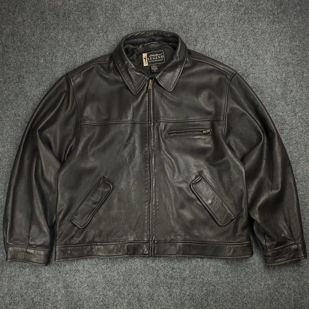 Eddie Bauer Leather Bomber Jacket